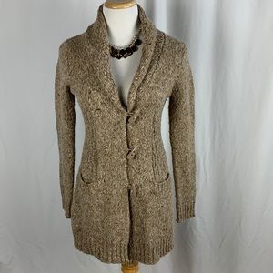 Relativity Wool Blend Shawl Collar Long Cardigan